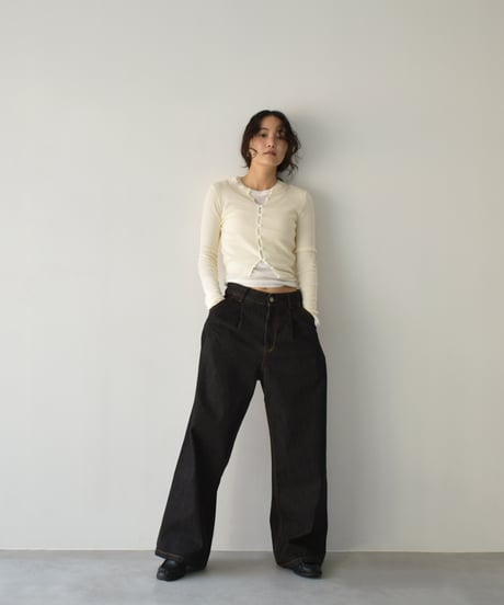 High Waist Tuck Wide Denim bo2000-180