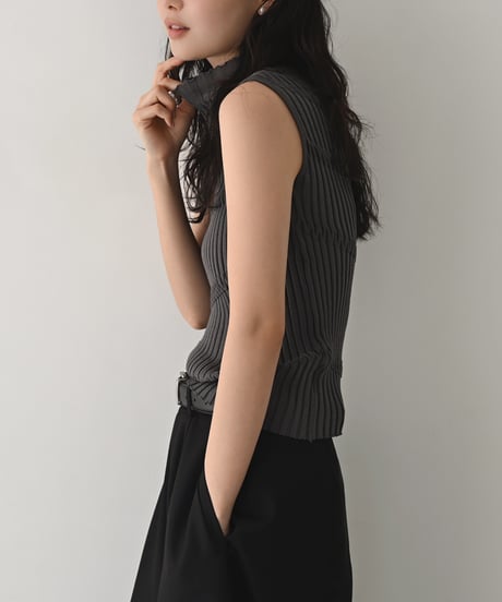 Mellow Pattern Bottleneck Knit t1911-528