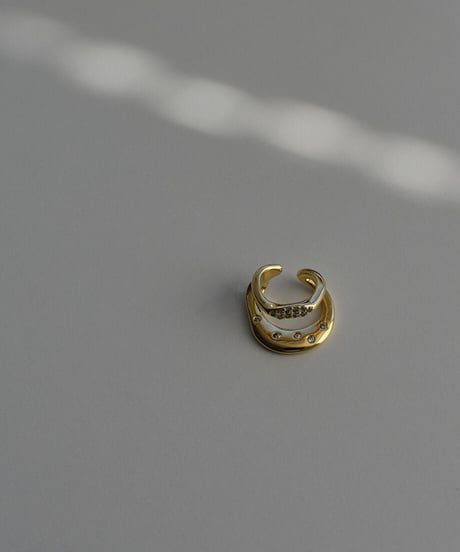 Stone Twoline Earcuff p1910-34