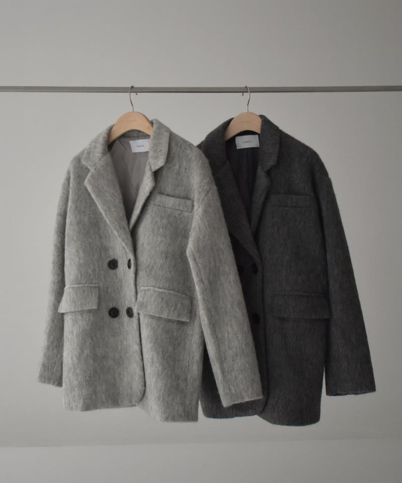 cizatto シザット Shaggy Wool Over Coat グレージュ Wool Shaggy Jacket Coat c1911-29 | cizatto