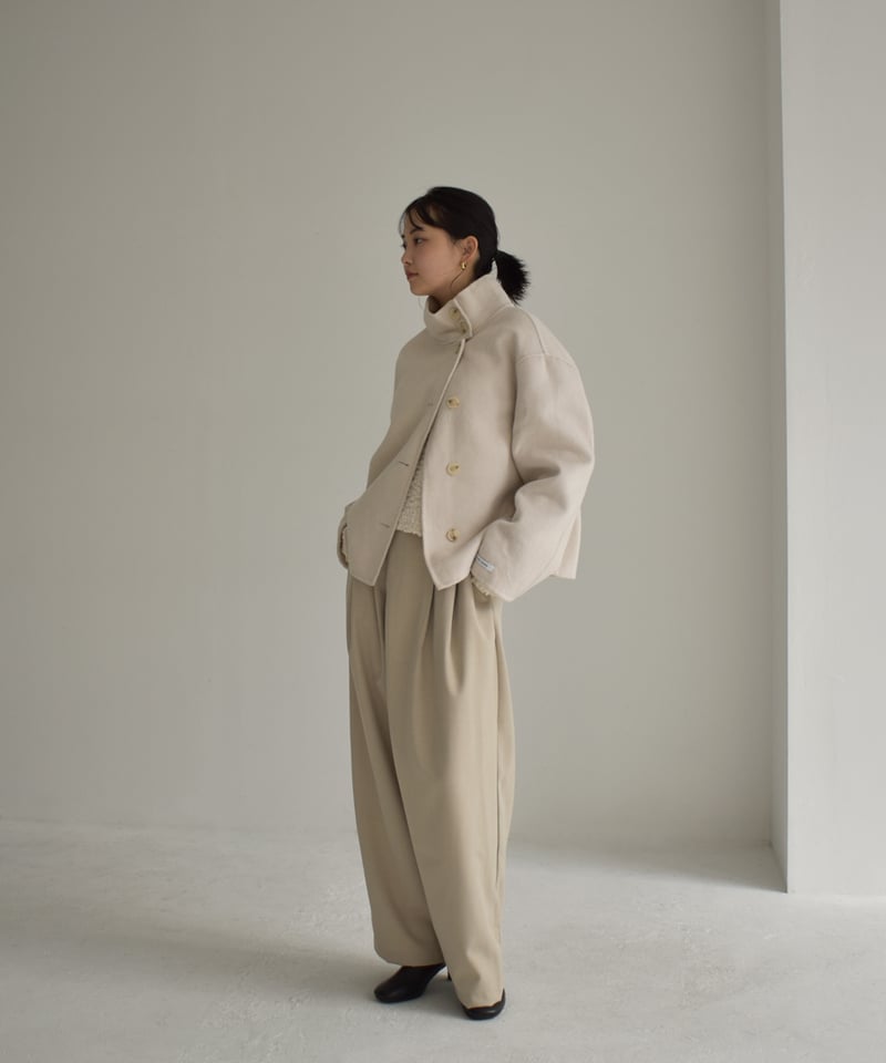 Wool Stand Collar Short Coat ⅽ1911-38 | cizatto Wool Stand Collar Short Coat ⅽ1911-38 | cizatto