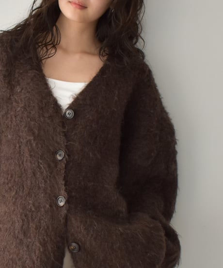 Shaggy Loose Knit Cardigan t1911-473