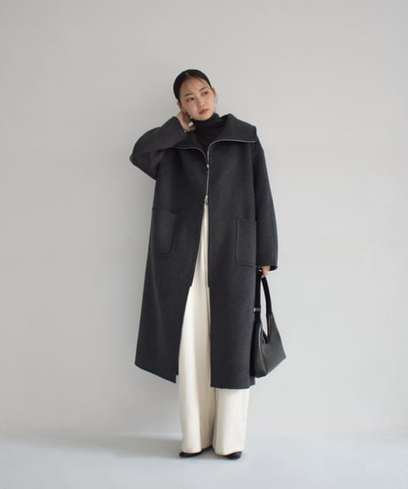 Doublezip Wool Long Coat c1911-54