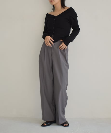 Tuck Slacks Pants bo2000-105