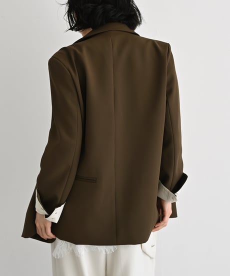 Loose Double Breasted Jacket t1911-254