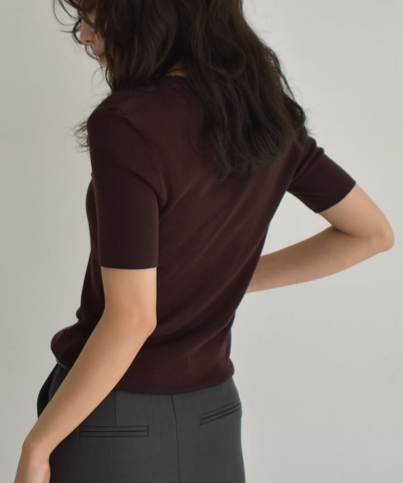 Halfsleeve Knit Tops t1911-464 | cizatto