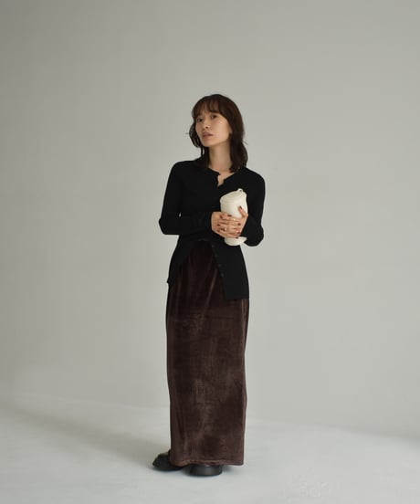 Velor Highwaist Pencil Skirt bo2000-129