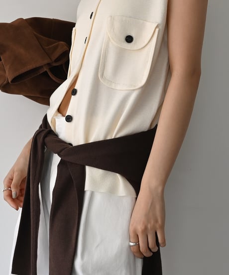Pocket Knit Vest t1911-527