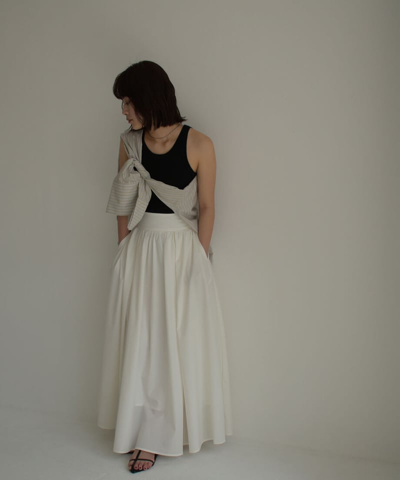 Nylon Flare Skirt bo2000-80 | cizatto