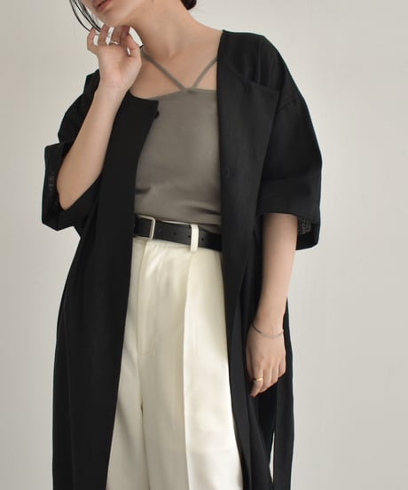 【STUDIO ENUL】Linen Gown Dress 400003