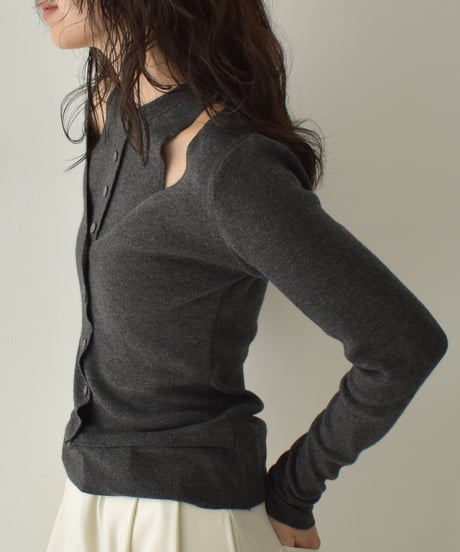 Layered Design Knit Tops t1911-445