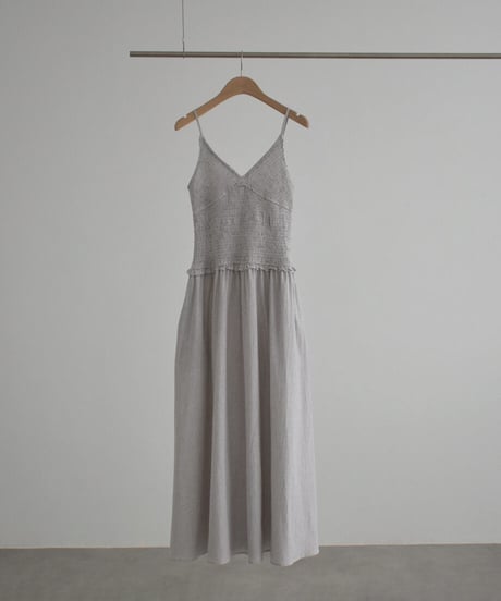 Check Flare Cami Onepiece（Greige）op-0202009564
