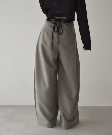 Highwaist Cocoon Silhouette Pants bo2000-178