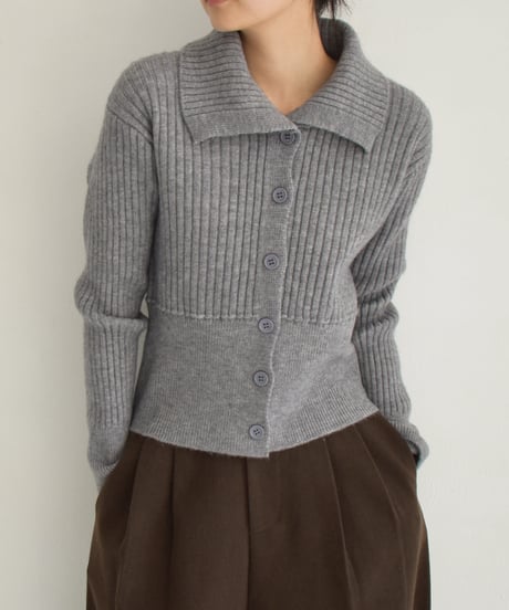 Polo Rib Knit Cardigan t1911-334