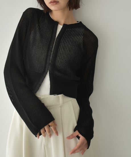 Mesh Knit Cardigan t1911-436