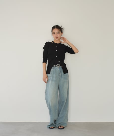 String Belt Denim Pants bo2000-157