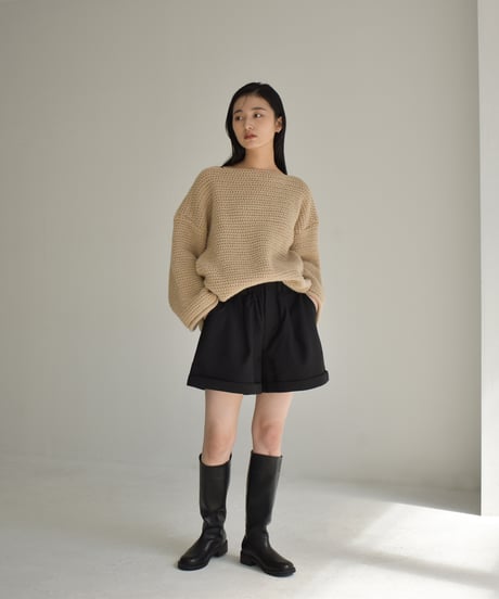 Boat Neck Lowgauge Knit t1911-219