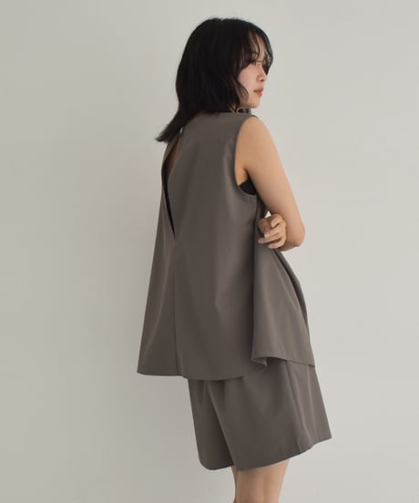 【STUDIO ENUL】Flare Sleeveless Top 200002