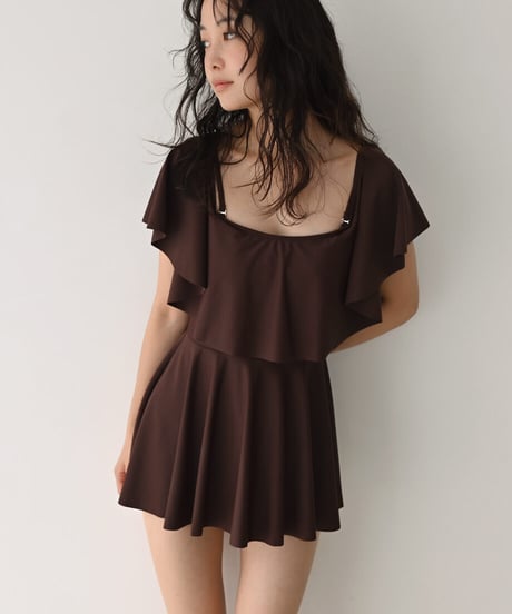 2way Frill Shoulder Swim Wear sw2000-12