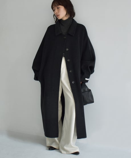 Dolman Sleeve Wool Coat（Charcoal） c1911-64