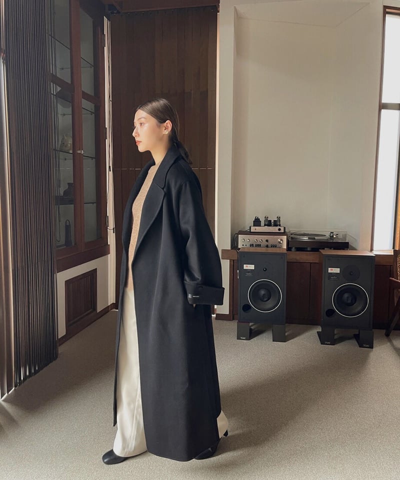 らむ様！cizatto Wool Gown Coat ウールガウンコート　ロング cizatto Wool Gown Coat