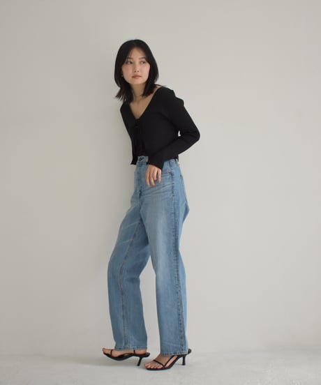 Rib Knit Ribbon Cardigan t1911-269