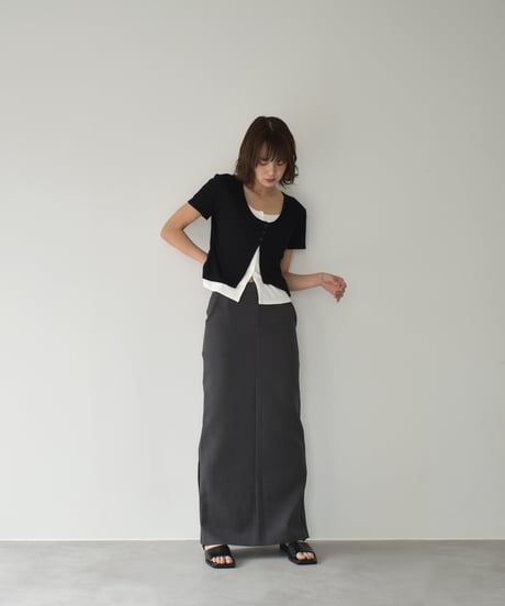 Layered Design Compact Cardigan t1911-427