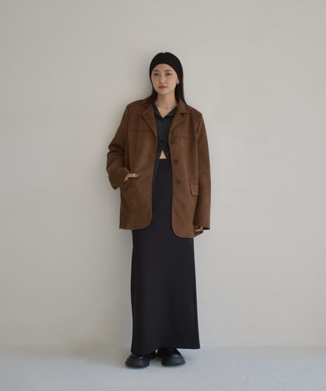 Fake Suede Tailored Jacket t1911-336