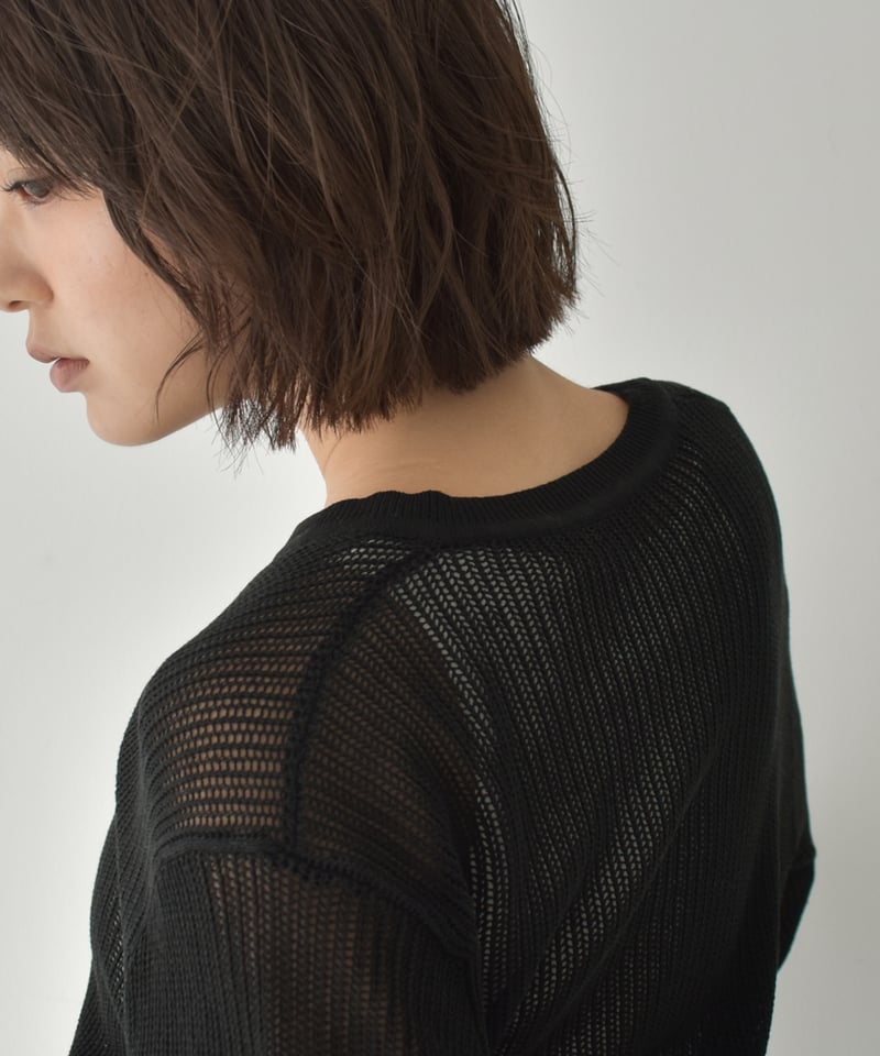 Mesh Knit Cardigan t1911-436 | cizatto