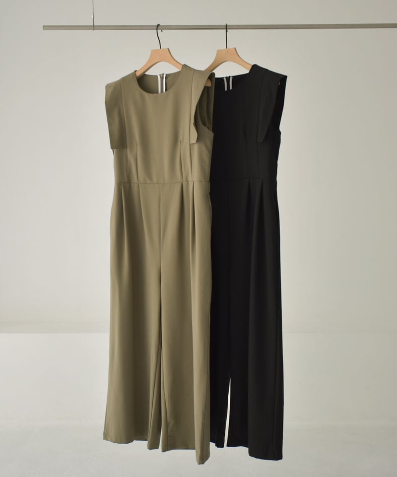 Square Sleeve 2way Jumpsuit | cizatto