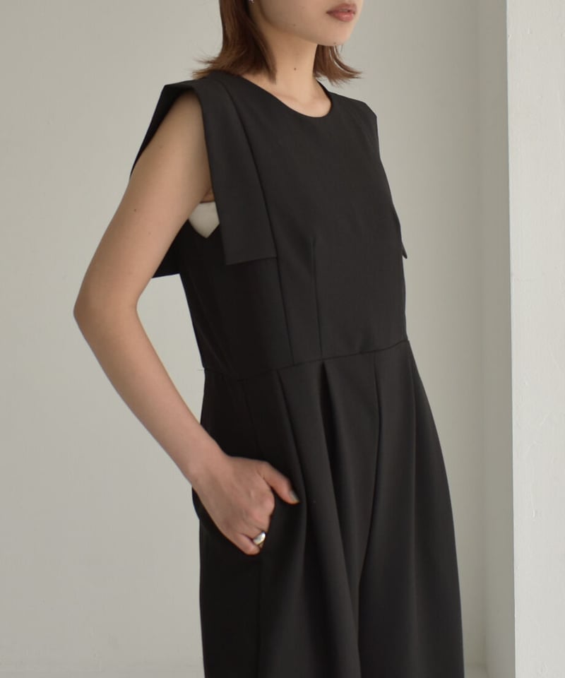 Square Sleeve 2way Jumpsuit | cizatto