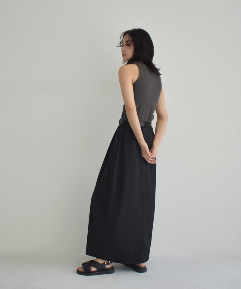 Tuck Cocoon Skirt bo2000-114 | cizatto