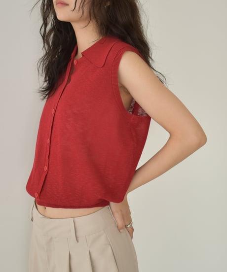 Sheer Nosleeve Knit t1911-416