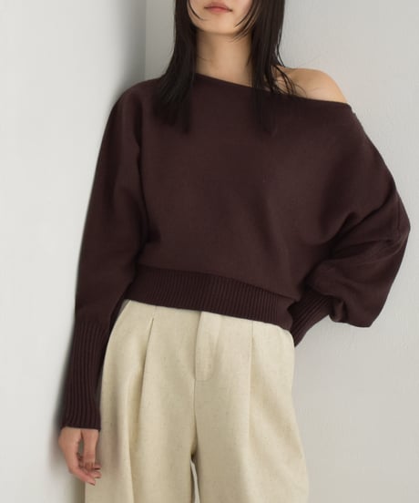 Long Rib Sleeve Knit Pullover t1911-340