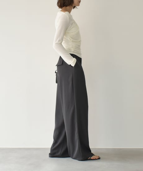 Relax Wide Pants（Dark gray）bo2000-169