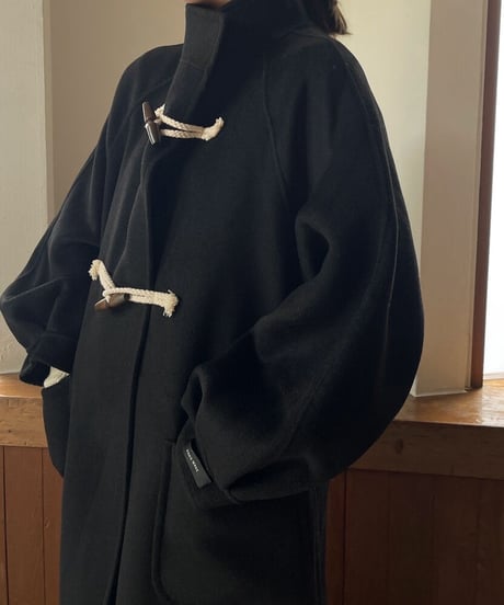 Volume Sleeve Duffel Coat (Black) c1911-24