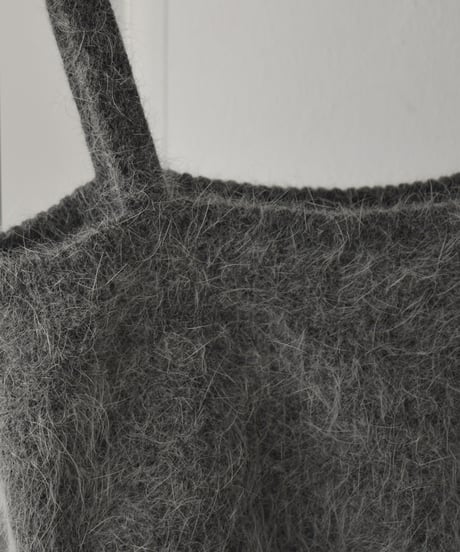 Angora Shaggy Knit Bustier t1911-229