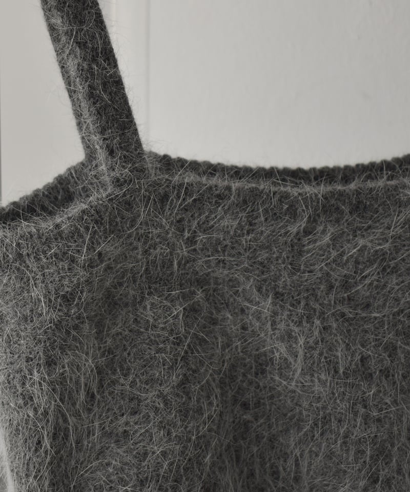 Angora Shaggy Knit Bustier t1911-229 | cizatto