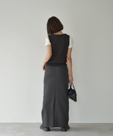 Round Neck Knit Vest t1911-407