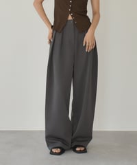 Deep Tuck Semiwide Pants bo2000-158