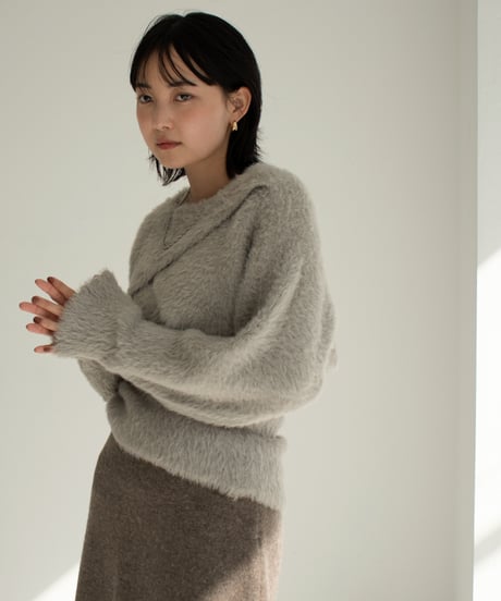 Shaggy Layered Knit Tops t1911-233