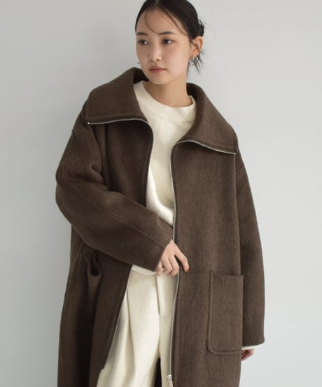 Doublezip Wool Long Coat c1911-54