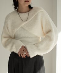 Shaggy Layered Knit Tops t1911-233