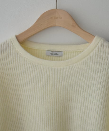 Crew Neck Ribknit Pullover t1911-488
