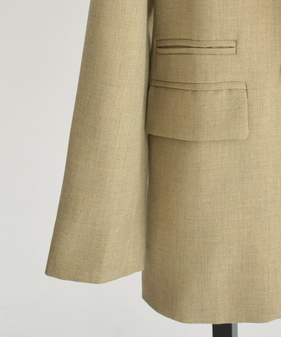 Linen Mix Jacket (Beige) t1911-348 | cizatto