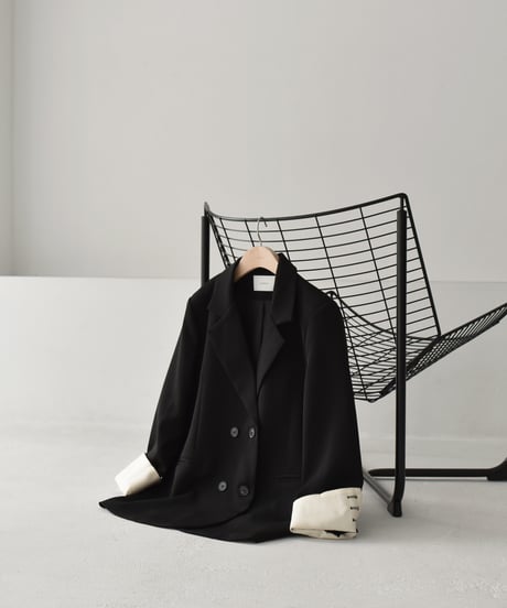 Loose Double Breasted Jacket t1911-254