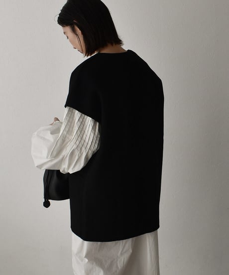 Wool Short Caftan Vest t1911-43