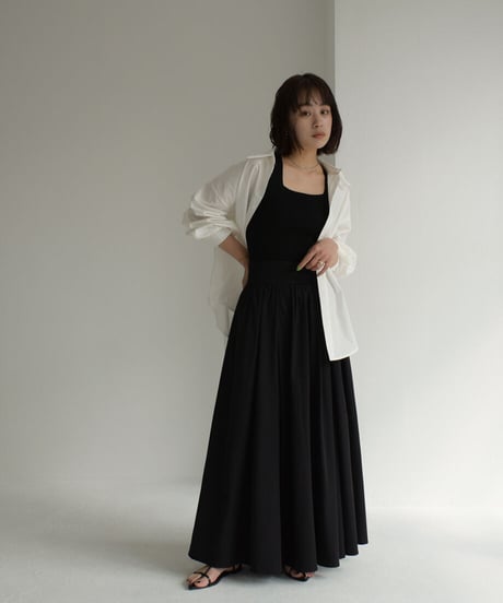 Nylon Flare Skirt bo2000-80