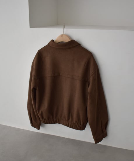 Fake Suede Volume Blouson t1911-586