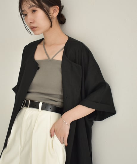 【STUDIO ENUL】Linen Gown Dress 400003